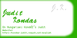 judit kondas business card